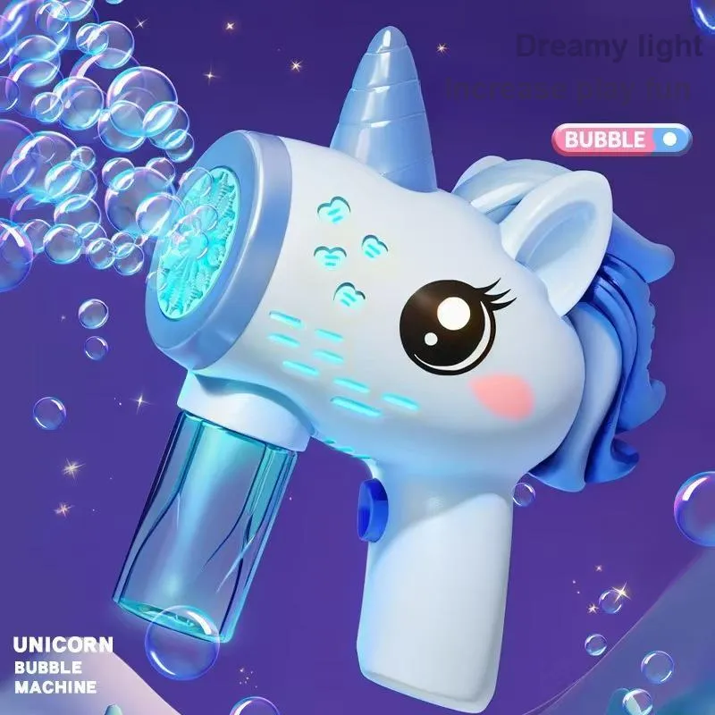 MDH Unicorn, Dreamy Light Handheld, Cute And Adorable Leak Proof Bubble Machines-3