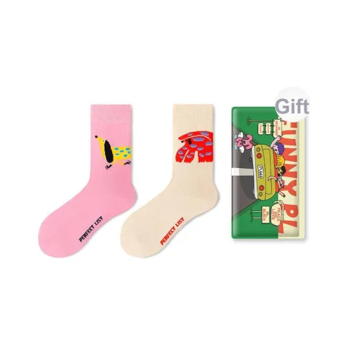 PL Носки Crew Унисекс Сумка для покупок 2 упаковки Смешанные цвета
