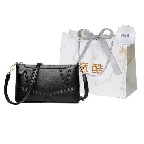 Cool Pu Shoulder Bag Crossbody Bag Regular Women's Black/Burgundy/Purple/Light Gray