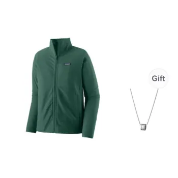 Patagonia Jacket Men's Needle Palm Green With Free Necklaces