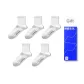 White/White/White/White/White 9693 (5 Pack)