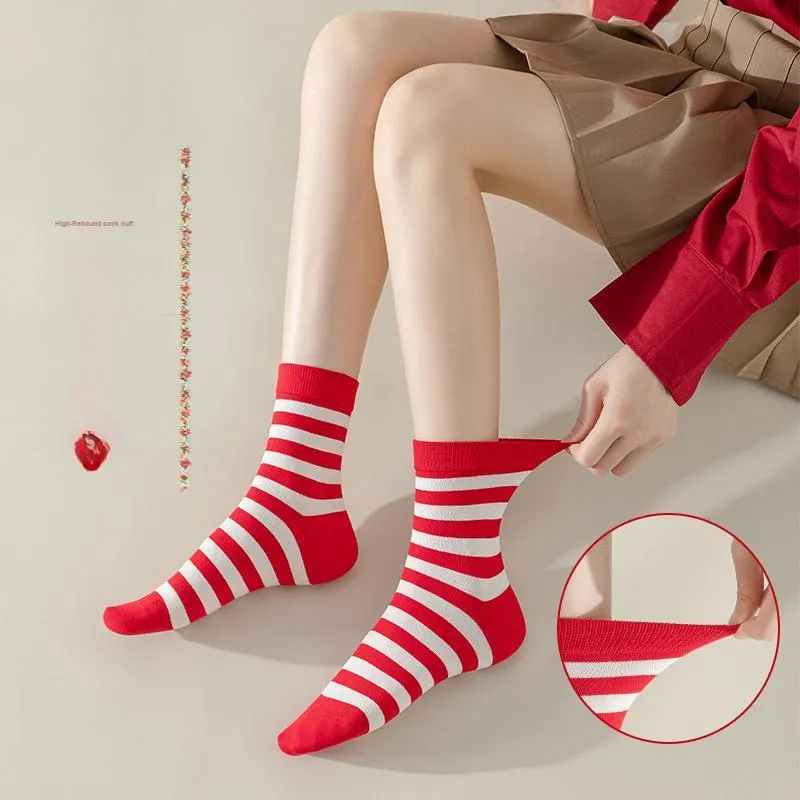 MIIOW Mid Calf Socks Unisex 5 Pack-17