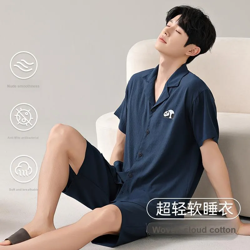 MIIOW Cool One Summer Series Pajama Set Men's Blue-1