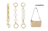 Gold-Tone Extender Chain (Pig Nose Chain+Camellia+Pearl)