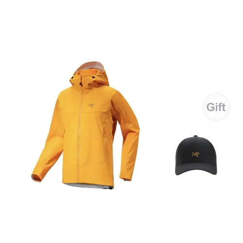 Arcteryx Windbreaker Jackets Men Eggy Orange With A Free Hat