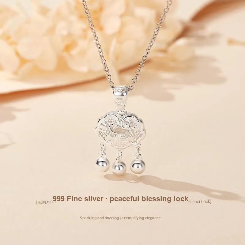 PUENTE 999 Fine Silver Collarbone Chain Women's-4