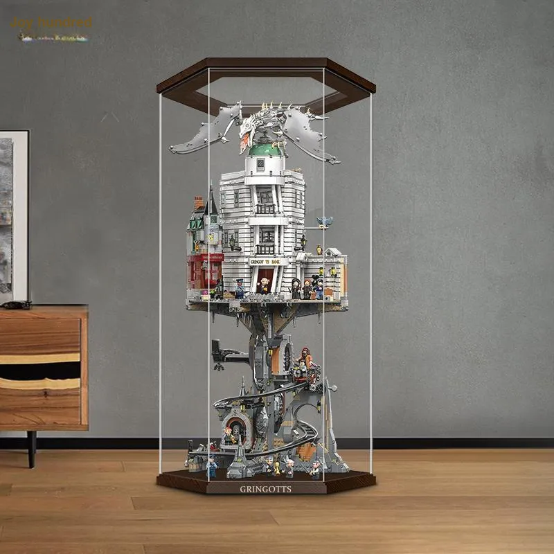 LIGHT YOUR BRICKS Joy Hundred Compatibility Building Block 76417 Harry Potter Gringotts Storage Box Model Accessories-5