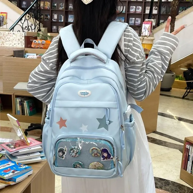 BUBM Composite Cloth Backpack Unisex Multicolor-15