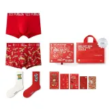2 Underpants+2 Socks[Wishing You Prosperity]Gift Box Set