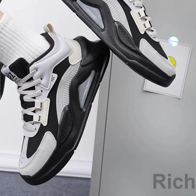 361° Jincheng Anti Slip Wear Resistant Mid Top Skateboard Shoes Women's Black Gray-4