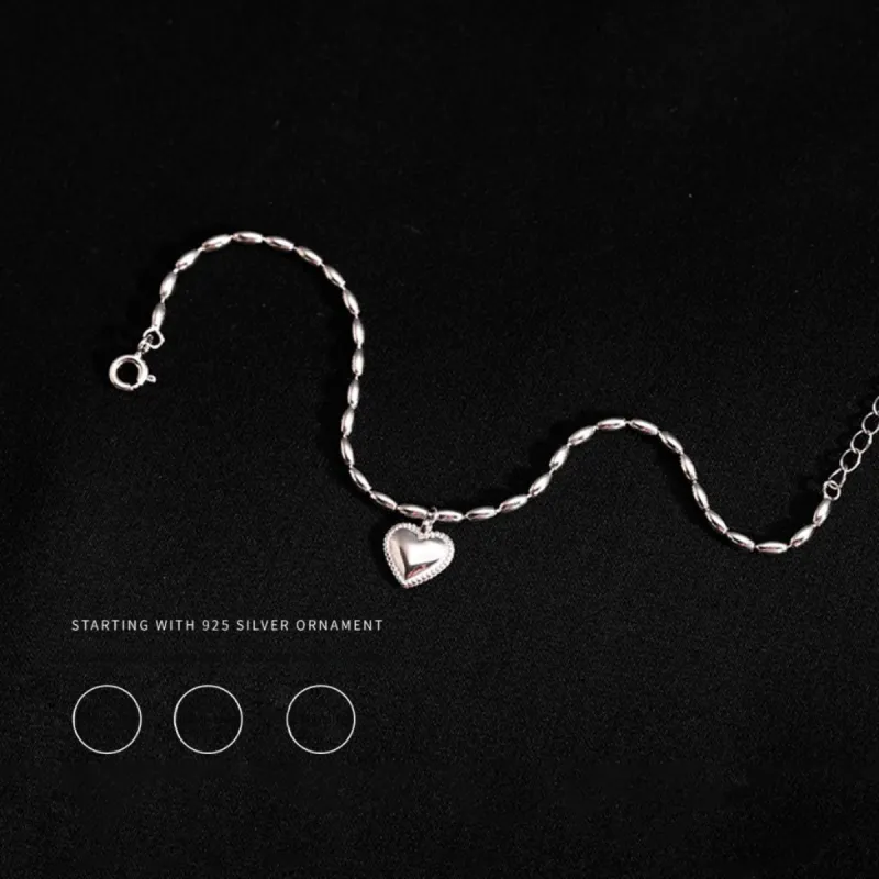 DTOTO 925 Sterling Silver Anklets Unisex-3