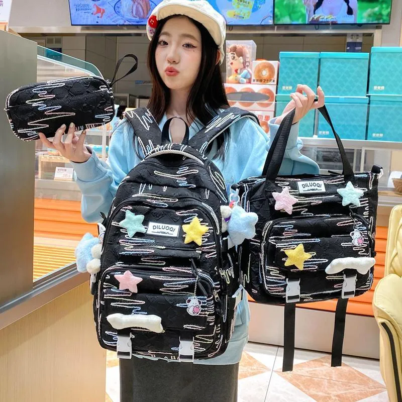 OUZIHUANG Nylon Combo Set Unisex Multicolor-7