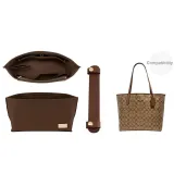 City33 Brown Shoulder Strap Pad 20.5cm+Brown Liner