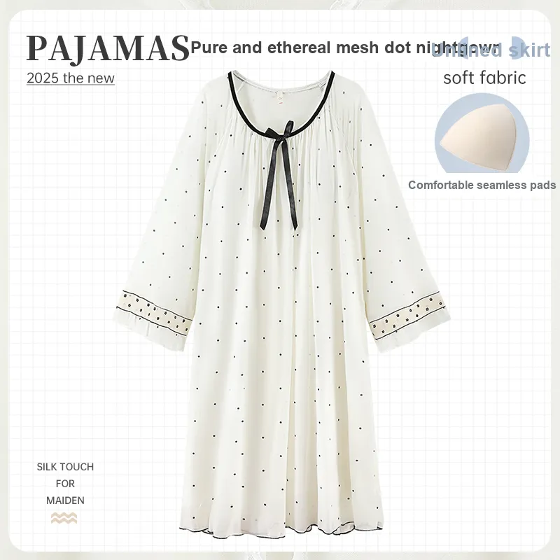 Maultiay Nightgown Women's White-1