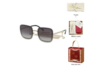 CHANEL Sunglasses Women's Light Gold