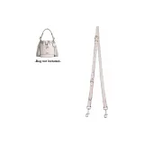 Pink White Silver Buckle Crossbody Shoulder Strap-91-120cm