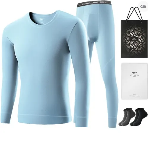 SEPTWOLVES Thermal Set Men's Gift Box Set+Shopping Bag