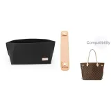NF Medium Size Black Liner+Vegetable Tanned Leather Shoulder Pads 23cm (Vegetable Tanned Cow Leather)