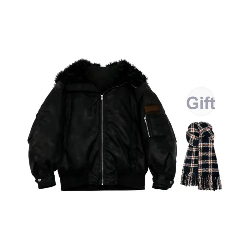GHPC Черный С подарками Шарф Женские Пуховики