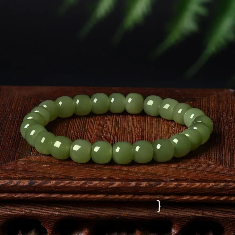 LAOMIAO Hetian Jade Bracelets Green Jade Women's-8