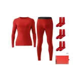 [Lucky Combination-Men's-Mid-Warm Style]Red