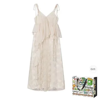 HAPG Slip Dresses Women's Ecru Shopping Bag