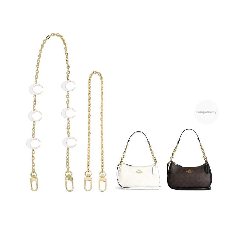 Metal Bag Shoulder Strap Women's Gold-25