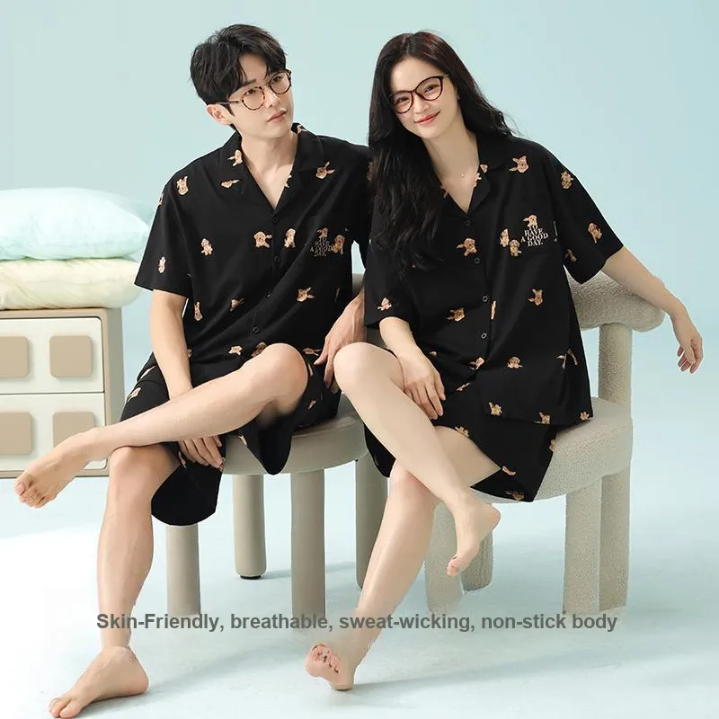 Qin Jing Pajama Set Unisex Black-5