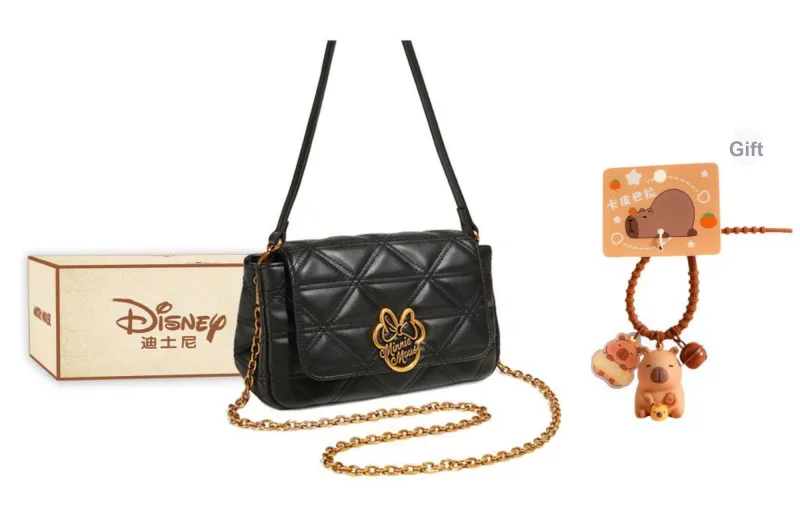Disney Minnie Series Pu Crossbody Bag, Shoulder Bag Regular Women's Black-17