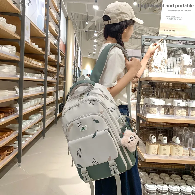 FAMAN Nylon Backpack Women's Multicolor-11