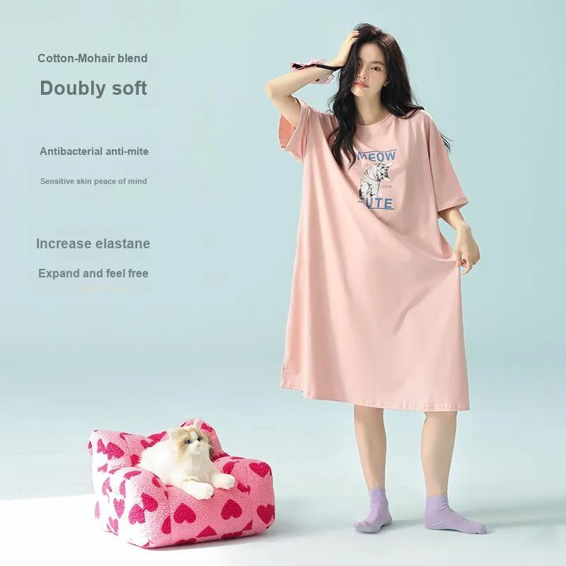 PBENO PD Nightgown Women's Girly Pink-2