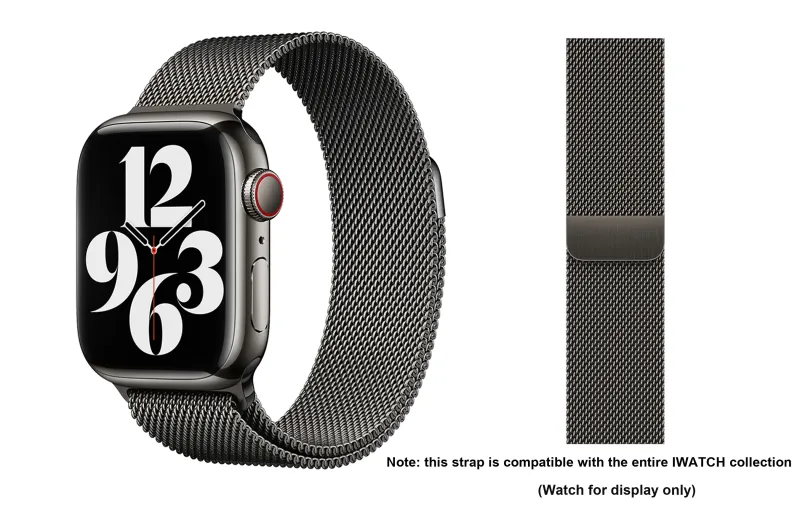 ZHISHENG Apple Compatibility Watch Band 38/40/41/42/44/45/49 All Stainless Steel Material-1