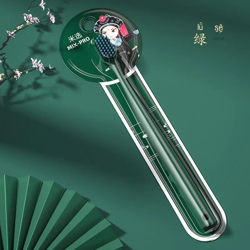 CHENYISHENG Soft-Bristled Adult Chinese Fashion Trend Toothbrush Single Pack Chinoiserie Wide Head Toothbrush-13