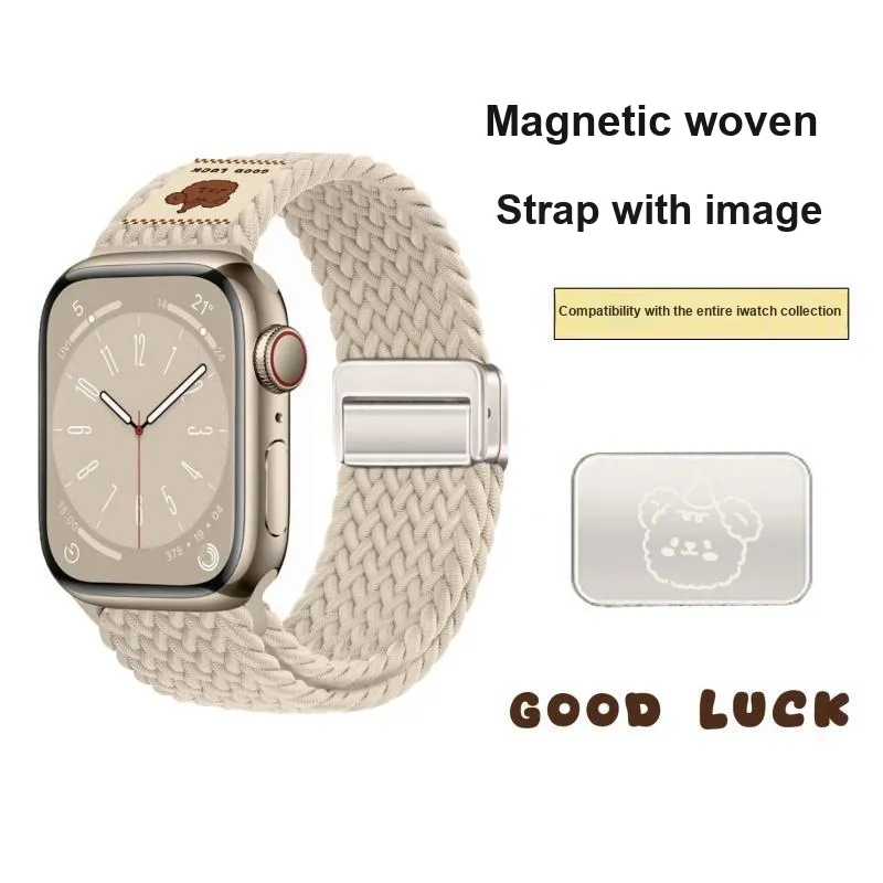 LOVINGCOOL Watch Bands Apple Compatibility 18cm Nylon Material-1