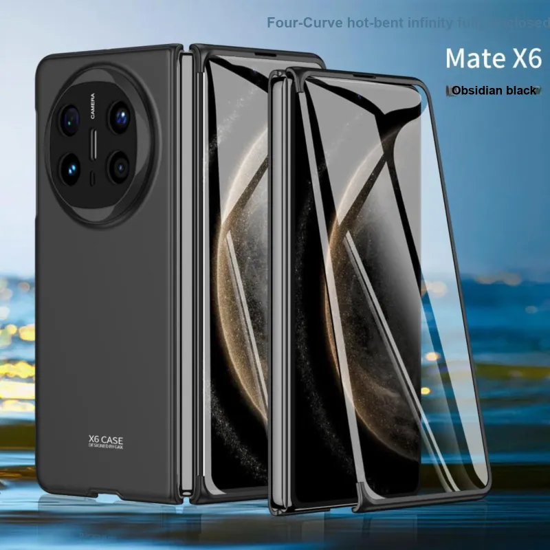 Mivana Leather Material Gentleman Business Style Phone Cases Compatible With Huawei Mate X6-1