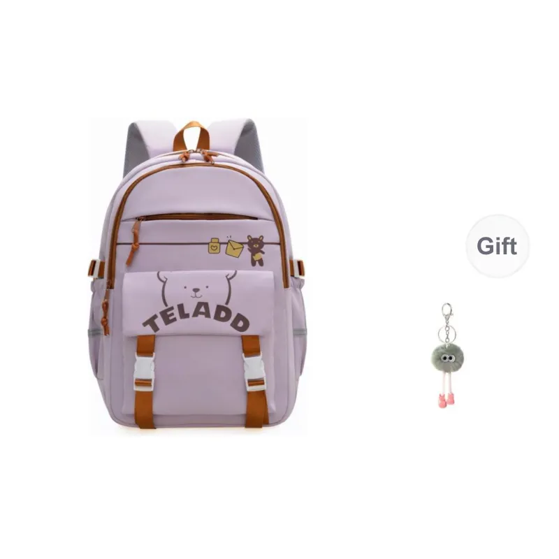 KAMLUI Nylon Backpack Regular Unisex Black/Purple/Green/Blue/Pink-2