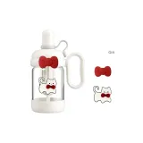 White+Silicone Bowknot+Kitten Acrylic