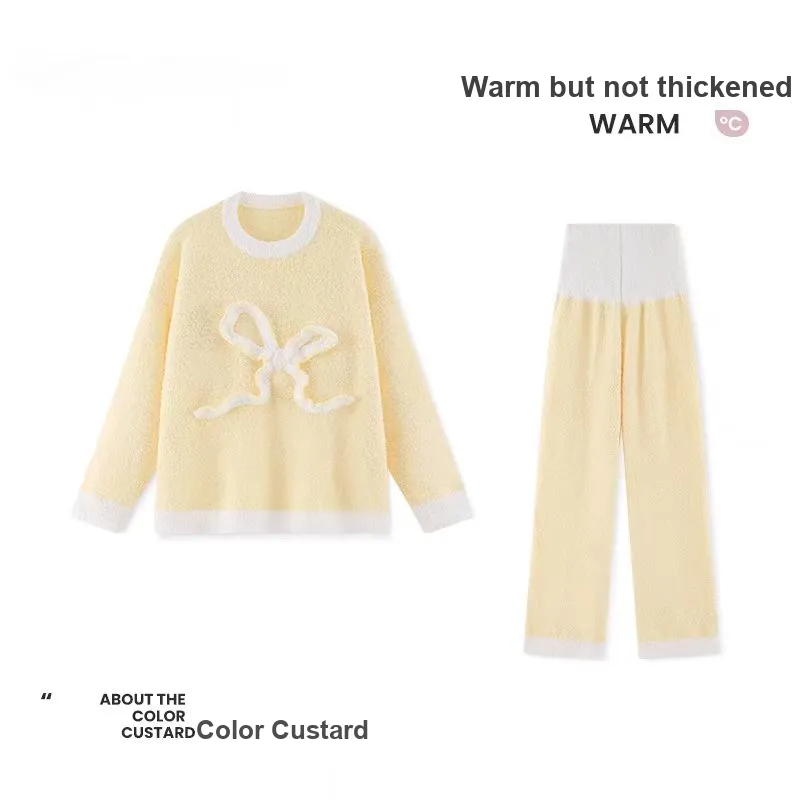 WANANNI Pajama Set Women's Custard-6