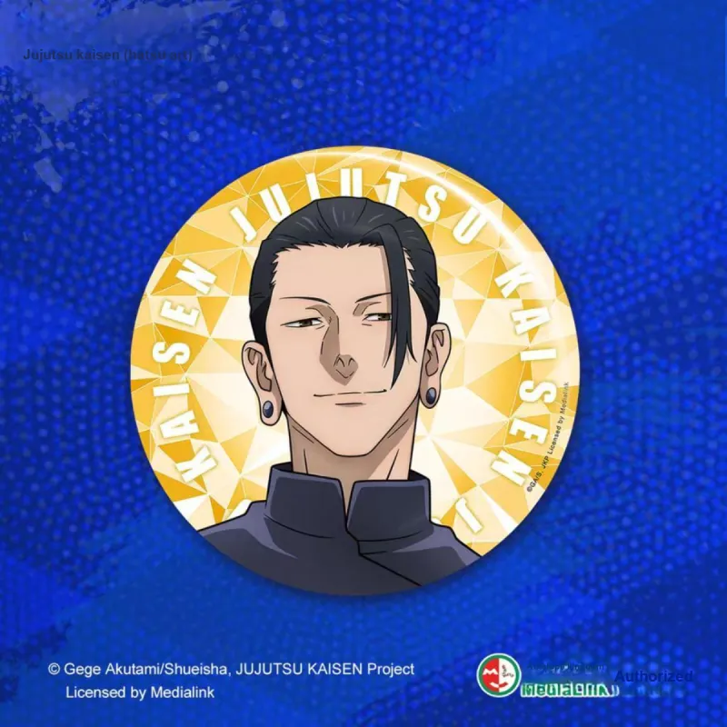 MOUXUYY Satoru Gojo Suguru Geto Jujutsu Kaisen  The Chapter Of Huaiyu Laser 75mm Badge Badges-3
