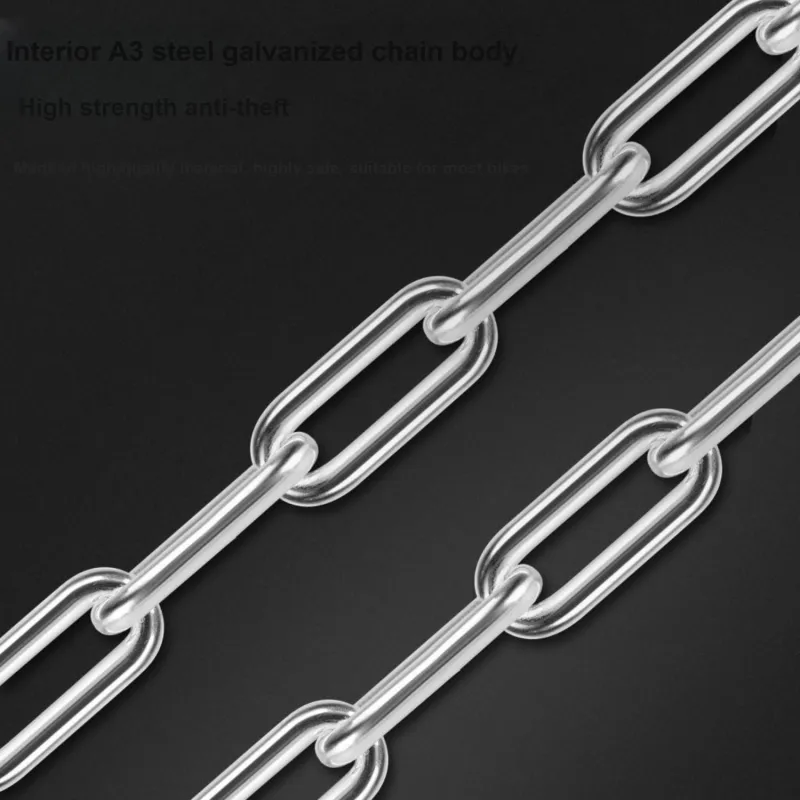 WEST BIKING Bicycle Locks Anti Pick Anti Rust Protective Adjustable Chain Lock-21