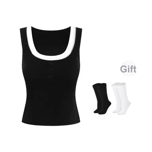 BSEVENI Черные Женские Майки