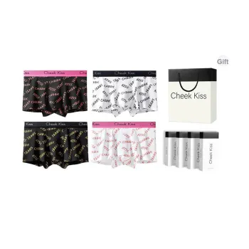 Cheekkiss Underpants Men's Comfortable And Breathable Boxer Shorts Gift Box 4 Pack