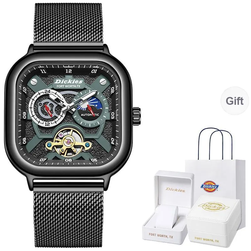 Dickies Wrist Watch Mechanical Movement White Dial Unisex Box Limited Edition-9