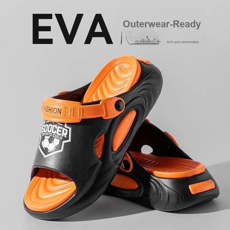LUNNIFEIYA Sports Slippers For Men, Summer Outerwear, Car Sandals, Outdoor Beach Shoes, Men's Slippers-2
