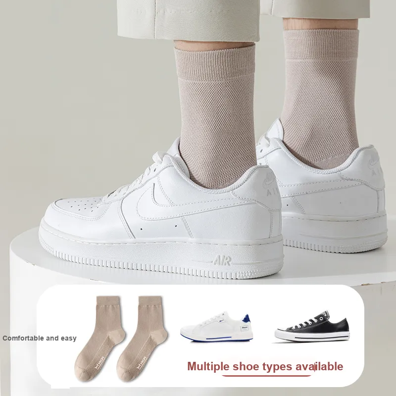 MIIOW Mid Calf Socks Men's 5 Pack-3