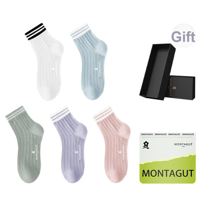 Montagut Mid Calf Socks Women's Shopping Bag 5 Pack-42