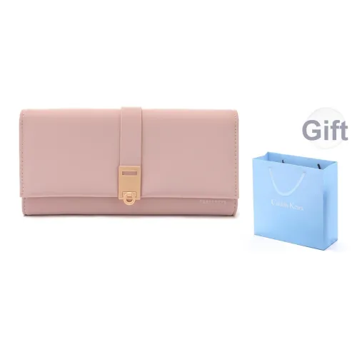 COLINS KEIRS ПУ (полиуретан) Монетница Множественные слоты для карт Ручной Тридцать процентов Длинный кошелек Обычный Женские Розовый