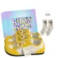 Yellow+Exclusive Shoe Box+Gift Socks