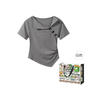 OURUOKE Set in Sleeve T Shirt Women's