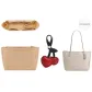 Zip24[2-Piece Set]-Beige Felt Liner+Cherry Charm
